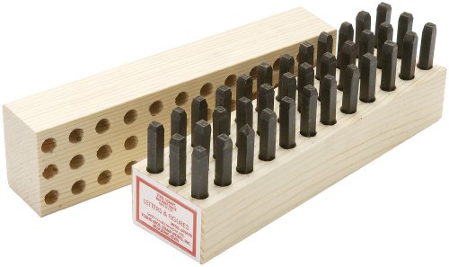 【中古】【未当て嵌める・未開封品】Young Bros 02361 36 Piece Machine Made Stamp Combination Letter and Figure Set, Steel, 3/32 Character Size by Young Bros.