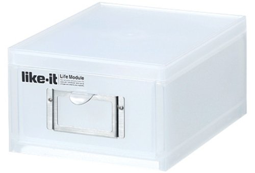 【中古】【未使用・未開封品】Like-It MX-16 デスクトップオーガナイザー 5.7インチ x 7.9インチ x 3.62インチ 半透明ホワイト