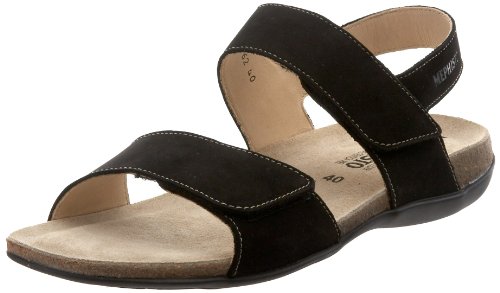【中古】【未当て嵌める・未開封品】Mephisto Women\u0027s Agave Slingback Sandal,Black Bucksoft,8 M US