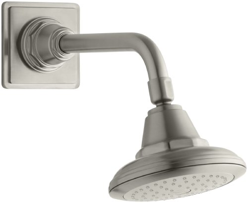 【中古】【未使用・未開封品】(Vibrant Brushed Nickel) - Kohler K-13137-AK-BN Pinstripe Single-Function Katalyst Showerhead, Vibrant Brushed Nickel|AJIMURA-SHOP