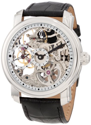 【中古】【未当て嵌める・未開封品】Charles-Hubert, Paris Men\u0027s 3874 Premium Collection Stainless Steel Mechanical Watch