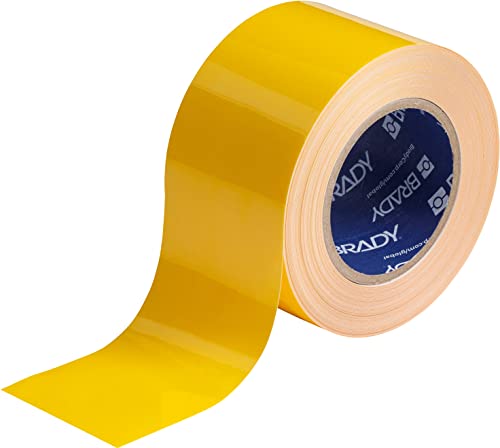 【中古】【未当て嵌める・未開封品】Brady 262-104342 3 インチ. X 100 フィート. B514 Yellow Floor Tape