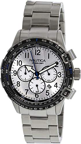 【中古】【未使用・未開封品】Nautica Men's Bfc 44 A24006G Silver Stainless-Steel Japanese Quartz Fashion Watch|AJIMURA-SHOP