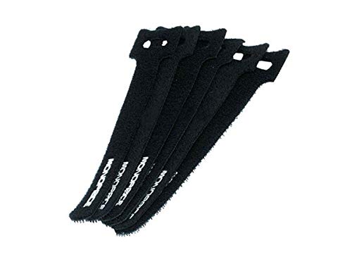 【中古】【未使用・未開封品】Monoprice Hook & Loop Fastening Cable Ties, 6-inch, 50pcs/pack, Black