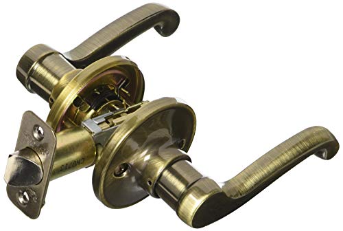 【中古】【未使用・未開封品】Schlage J Dexter アンティーク真鍮ユニバーサル通路ドアレバー