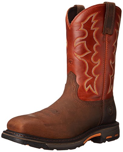【中古】【未当てはめる・未開封品】Ariat メンズ ワークホッグ スチールトゥ 細工物ブーツ US 大いさ: 24 色合い: 赤銅色
