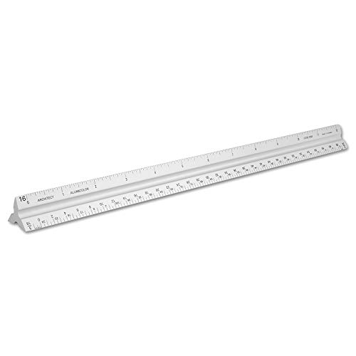 【中古】【未使用・未開封品】Alumicolor 3050-1 3000 Series 12'' Silver Solid Core Aluminum Triangular Architect Scale｜AJIMURA-SHOP