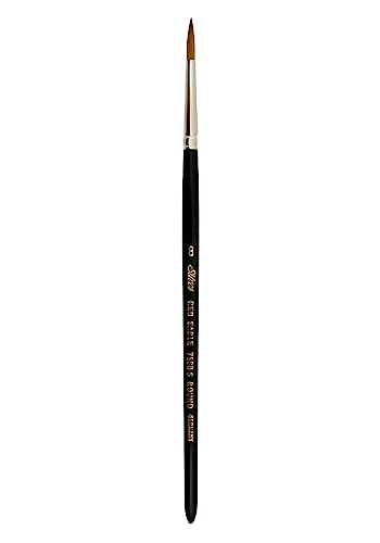 【中古】【未使用・未開封品】Silver Brush 7500S-8 Pure Red Short Handle Sable Student Grade Brush, Round, Size 8 by Silver Brush Limited|AJIMURA-SHOP