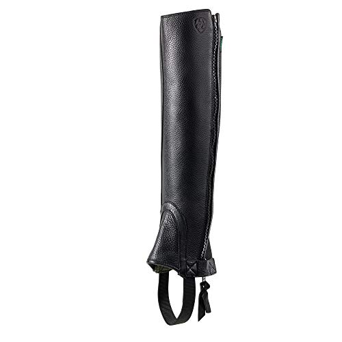 【中古】【未使用・未開封品】Ariat ユニセックス 簡単 Cool 快適 ファスナー ハーフチャップス Large Tall ブラック|AJIMURA-SHOP