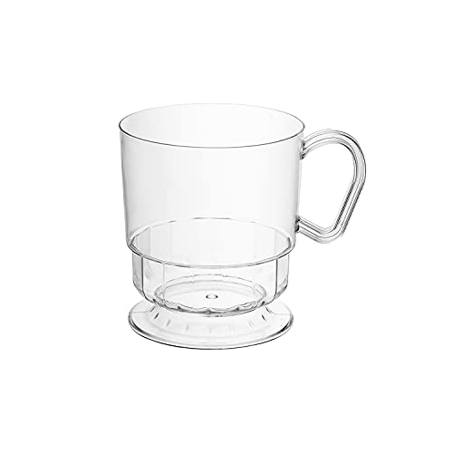 【中古】【未使用・未開封品】Party Essentials Deluxe/Elegance Hard Plastic 8-Ounce Coffee Cups, 10-Count, Clear by Party Essentials