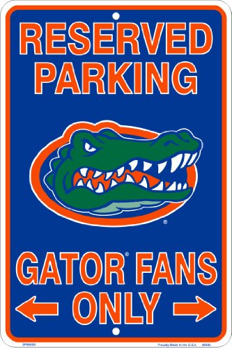 【中古】【未使用・未開封品】Florida Gatorsファン予約駐車場サインメタル8?x 12エンボス