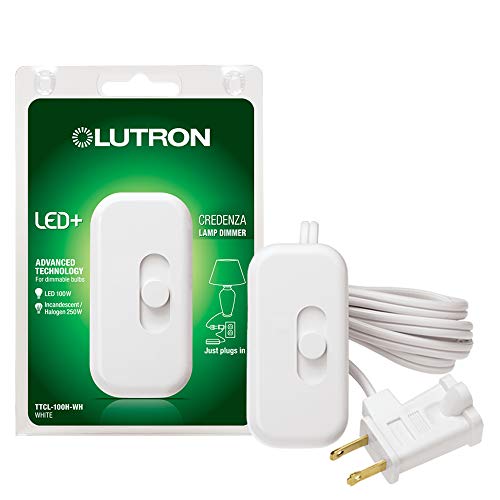 【中古】【未使用・未開封品】Lutron TTCL-100H-WH Credenza Dimmable CFL/LED Dimmer, White by Lutron [並行輸入品]
