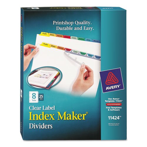 【中古】【未使用・未開封品】Index Maker PunchedクリアラベルタブDivider