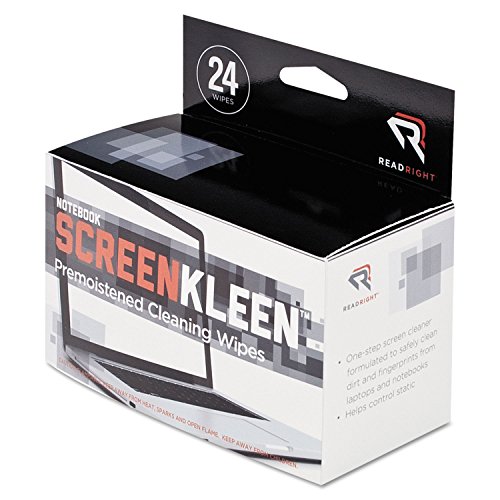 【中古】【未使用・未開封品】Read Right RR1217 ノートブック ScreenKleen パッド クロス 7 x 5 ホワイト 24/ボックス|AJIMURA-SHOP