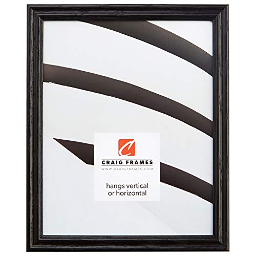【中古】【未使用・未開封品】Craig Frames 200ASHBK 写真・ポスター用額縁 幅0.75インチ 木目仕上げ 4 x 4 ブラック 200ASHBKC0404AAC