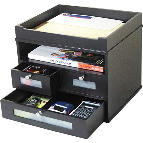 【中古】【未当て嵌める・未開封品】VCT55005 - Victor Midnight Black Tidy Tower Organizer by Victor