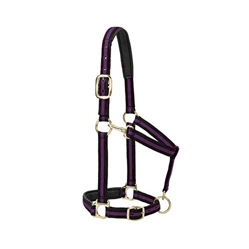 【中古】【未使用・未開封品】Weaverレザー馬/ Weanlingドラフトパッド入りChin \u0026 Throatスナップホルター