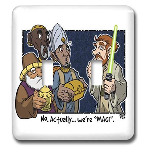 【中古】【未使用・未開封品】3drose LSP _ 3374?_ 2?Tim Ellis CartoonについてクリスマスMagi and Starwars Jediダブル切り替えスイッチ