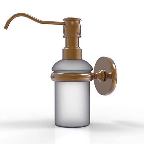 【中古】【未使用・未開封品】Allied Brass P1060-BBR Wall Mounted Soap Dispenser, Brushed Bronze