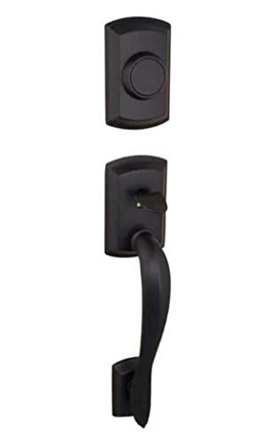 【中古】【未使用・未開封品】Kwikset 802AVHLIP-514 アバロン ダミー エクステリア ハンドルセット アイアンブラック仕上げ|AJIMURA-SHOP