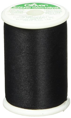 【中古】【未使用・未開封品】Clover Silk Thread 50wt 109ヤード ブラック 109ヤード|AJIMURA-SHOP