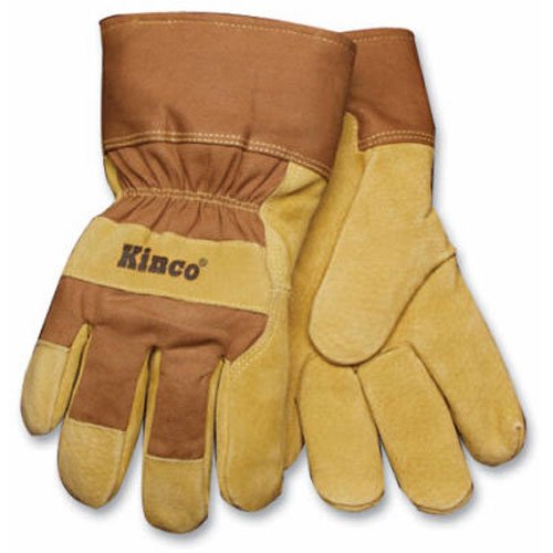【中古】【未当て嵌める・未開封品】KINCO 1938KWP-XL Men\u0027s High Visibility Grain Pigskin Gloves, AquaNOT Waterproof Insert, Safety, X-Large, Orange by KINCO INTERNATIONAL