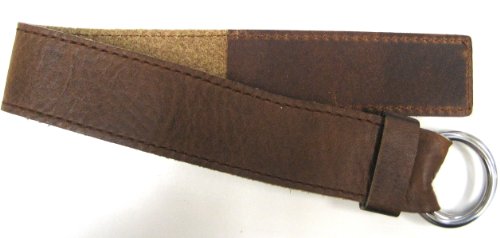 【中古】【未使用・未開封品】本革 24mm ブラウン カフ ブレスレット バンド