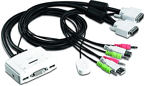 【中古】【未使用・未開封品】TrendNET 2-port DVI Audio KVM Switch