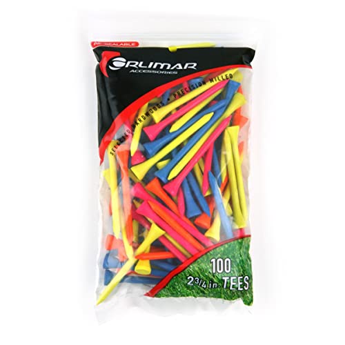 【中古】【未使用・未開封品】(100 Count, 5.1cm - 1.9cm , Florescent) - Orlimar Wood Golf Tees (Multiple Colours and Sizes Available)|AJIMURA-SHOP