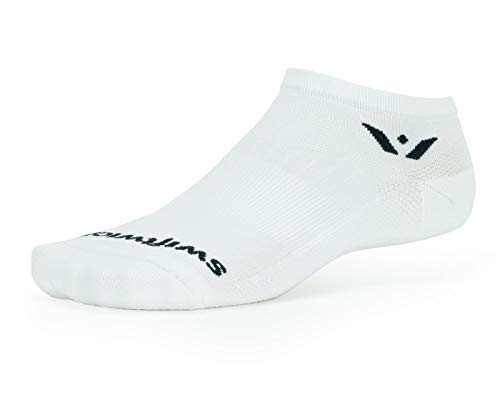 【中古】【未当て嵌める・未開封品】Swiftwick - 動作絶無、サイクリング用スニーカー靴下 M 白いこと