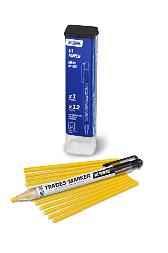 【中古】【未使用・未開封品】Markal 96131取引マーカー(1ホルダー、12リフィル)、イエロー