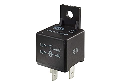 【中古】【未使用・未開封品】HELLA 965400001 12V 30A SPSTリレー（ブラケット付き）
