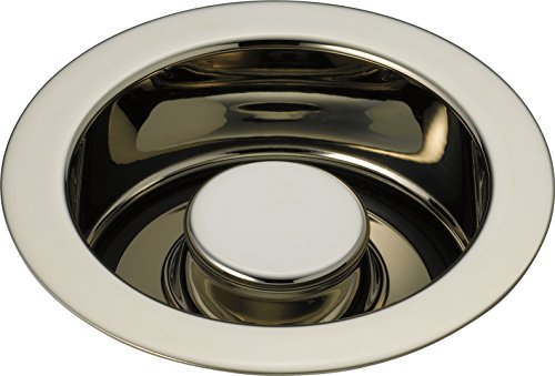 【中古】【未使用・未開封品】(Polished Nickel) - DELTA FAUCET 72030-PN Other Disposal and Flange Stopper-Kitchen, Polished Nickel