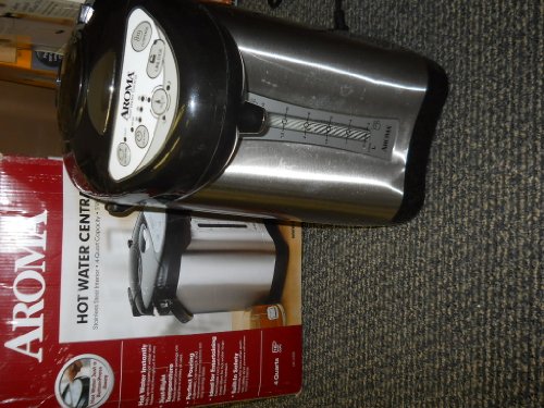 【中古】【未当て嵌める・未開封品】Aroma Housewares Hot Water Central 4クォート エア湖ポット/給湯器 ステンレス鋼スチール写真