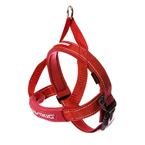 【中古】【未使用・未開封品】EzyDog Quick Fit Dog Harness, Large, Red by EzyDog
