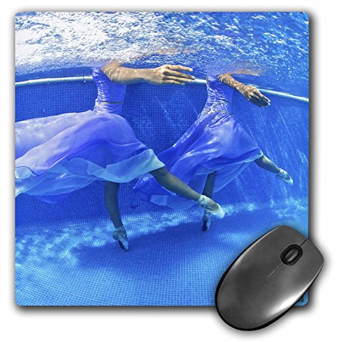 【中古】【未当て嵌める・未開封品】3drose LLC 8?x 8?x 0.25inBallerinas Dancing Underwater Swimmingスウィミングプール内の4二十日鼠パッド( MP _ 10032?_ 1?)