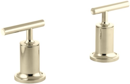 【中古】【未当て嵌める・未開封品】Kohler Purist deck-またはwall-mount high-flow Bathトリムレバーハンドル付き添い人、手持ち部分のみ、弁膜は含まれていません K-T14429-4-AF 1