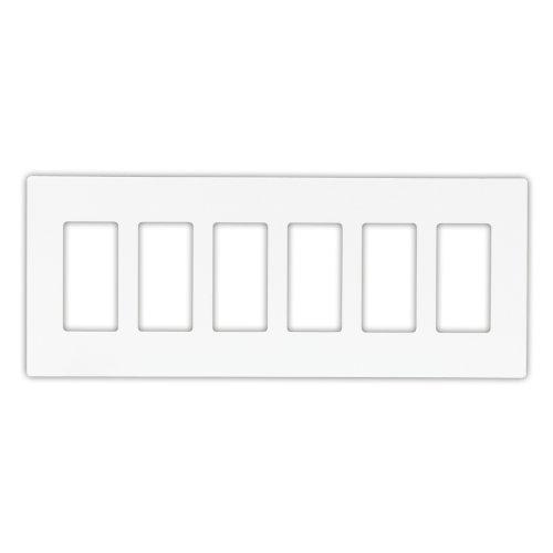 【中古】【未使用・未開封品】Eaton PJS266W Decorator Screwless Wallplate, 6-Gang, White by Eaton