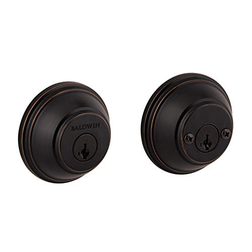 【中古】【未使用・未開封品】Baldwin 385 RDB 11P SMT CP RCAL 385 Double Cylinder Round Deadbolt Featuring SmartKey, Venetian Bronze by Baldwin