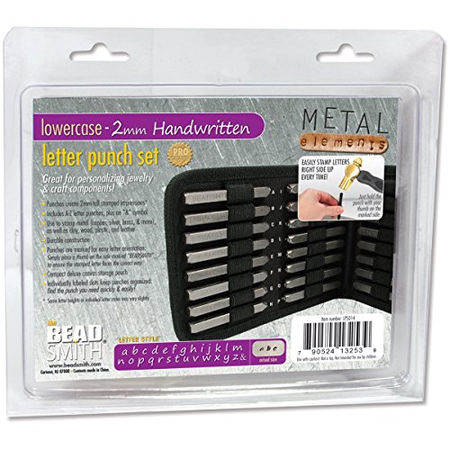 【中古】【未使用・未開封品】27 Piece Lowercase Handwritten Alphabet Letters A-Z Punch Set For Metal 2mm