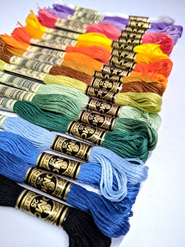 【中古】【未使用・未開封品】DMC 447 Skeins コットン クロスステッチ スレッド 各8メートル