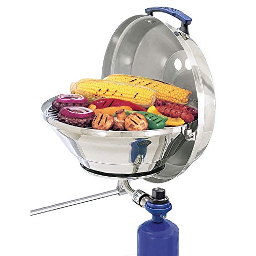 【中古】【未当て嵌める・未開封品】Magma Marine ケトルガスグリル 一風変わった 15in 蝶つがい付き添い人蓋付き添い人