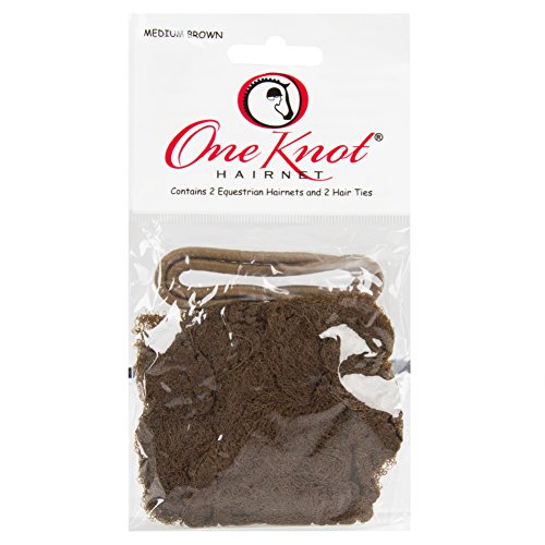 【中古】【未当て嵌める・未開封品】ワンノットヘアネット コンフォート乗り馬用ニュース番組2点とマッチングヘッドバンド1点 ミディアムブラウン