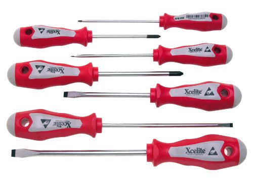 【中古】【未当て嵌める・未開封品】Xcelite XPE700 Chromium Molybdenum Steel Electronics Screwdriver Set, 7-Piece by Apex Tool Group スポーツ・アウトドア-その他