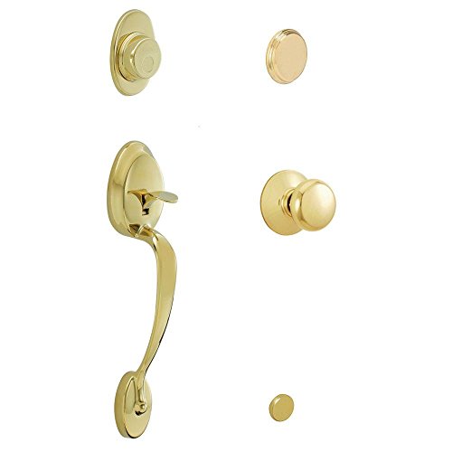 【中古】【未当て嵌める・未開封品】Schlage F93PLY505605 Plymouth Inactive 手持ち部分仕掛ける プリマスノッブ付き添い人 末たのもしい金管楽器