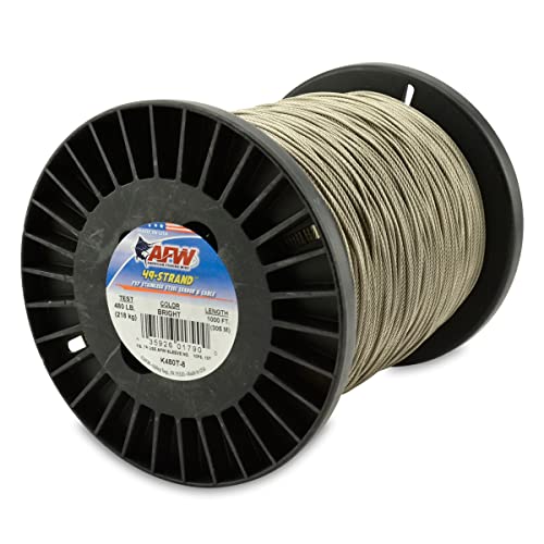【中古】【未当て嵌める・未開封品】American Fishing Wire 49 同盟罷工地びた 7x7 ステンレス鋼スチール写真 シャーク 主導者有線テレビ 800重量ポンド/364 kg テスト作業 081in/2.06粍 差しわたし 末たのもしい