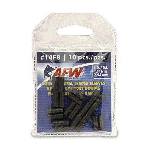 【中古】【未使用・未開封品】American Fishing ワイヤー ダブルバレルクリンプスリーブ 1000 Pieces, 0.044 -Inch Inside Diameter