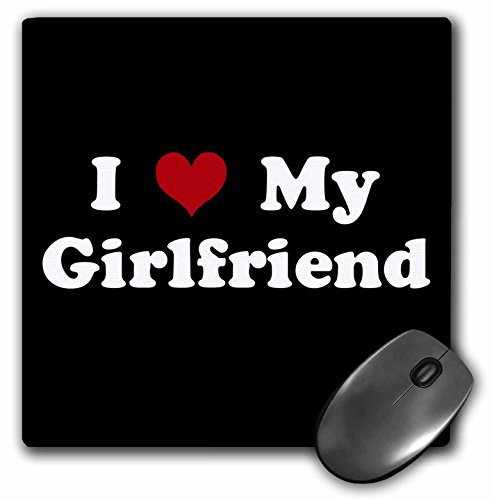 【中古】【未使用・未開封品】3dRose LLC 8 x 8 x 0.25インチ マウスパッド、I Love My Girlfriend (mp_16577_1)