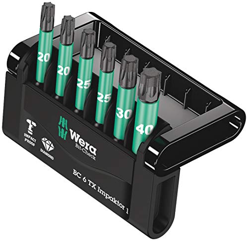 【中古】【未使用・未開封品】Wera 05057693001 Bit-Check 6 TX Impaktor 1, 6 Pieces 141［並行輸入］