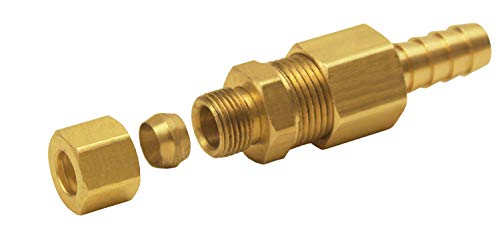 【中古】【未使用・未開封品】Derale 13031 5/16インチクーラーラインから3/8インチNPTホースバーブユニバーサルトランスミッションライン継手 真鍮｜AJIMURA-SHOP